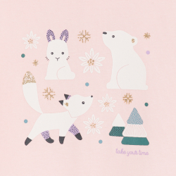 تيشيرت برقبة عالية بطبعة...